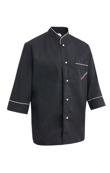 Куртка поварская (китель) "Люкс-Лайт" черная