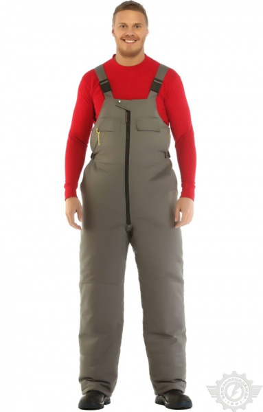 Костюм "Континент" зимний темно-серый-красный с СВП (СОП)