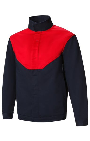 Костюм сварщика Прометей темно-синий-красный, куртка, брюки