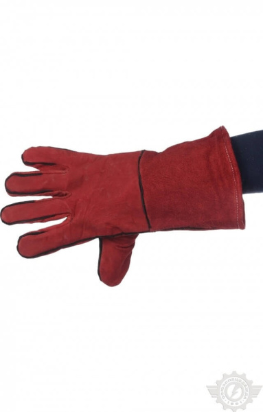 Краги теплозащитные на подкладке красные