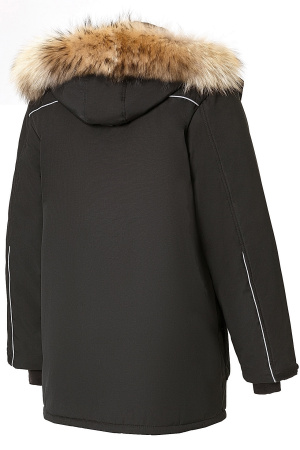 Куртка Домбай утепленная черная, тк.Рейнман Хеви