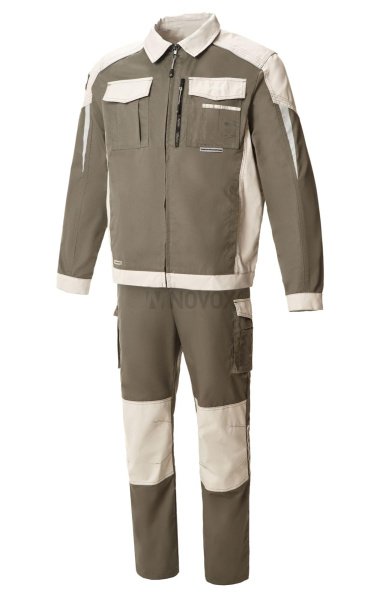 Костюм "STATUS" NEW (Статус), куртка, брюки, серый хаки с серым песком