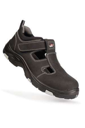 Полуботинки (сандалии) ЮНИОНСПЕЙС с перфорацией, КП, КС, ПУ/Нитрил, черные