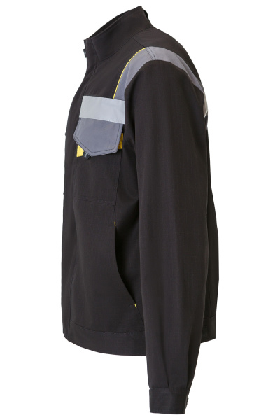 Костюм "Энерджи", куртка, п/к, черный/желтый