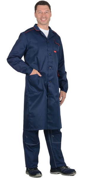 Халат мужской "ТЕХНИК", т. синий