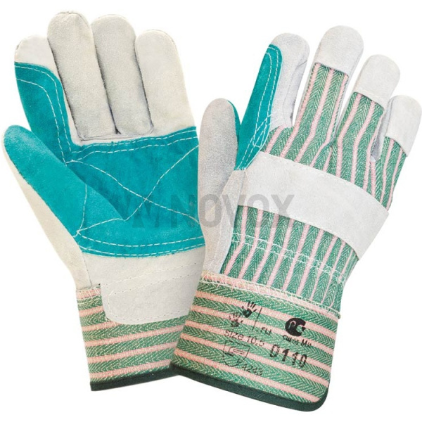 Перчатки спилковые комбинированные с усилением (тип ДОКЕР)