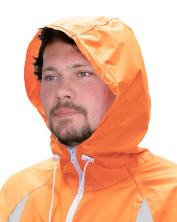 Плащ влагозащитный сигнальный с СОП SIRIUS Профи (225 гр/м2)