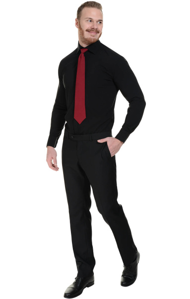 Галстук на резинке бордо