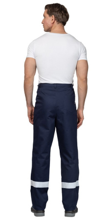 Костюм антистатический мужской "Вираж-Антистат М" тёмно-синий/тёмно-серый (куртка и брюки)