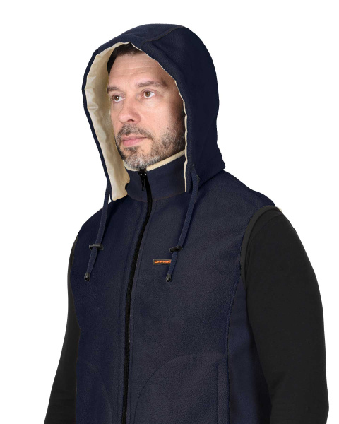 Жилет ТЕХНО (флис дублированный) синий