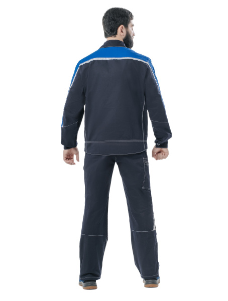 Костюм Джет (тк.Саржа,320) п/к, т.синий/васильковый