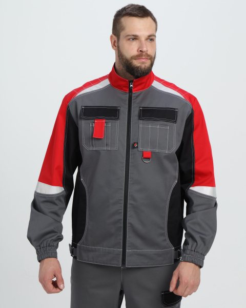 Костюм Формула-1 CH МВО (тк.Смесовая,240) брюки, серый/черный/красный