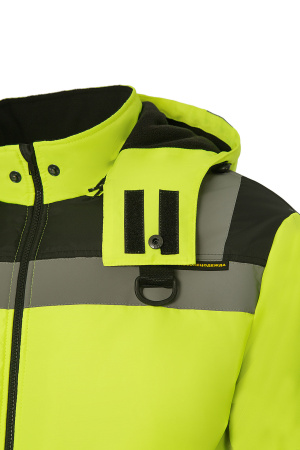 Куртка СПЕКТР утепленная лимон/черная