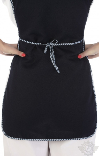 Комплект "Людмила" (фартук + пилотка) темно-синий