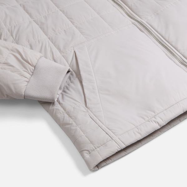 Куртка-бомбер унисекс Warmbridge, светло-серая