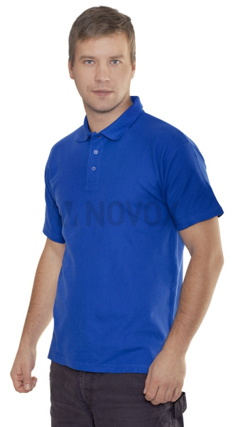 Рубашка-Поло NEW (тк.Трикотаж), васильковый