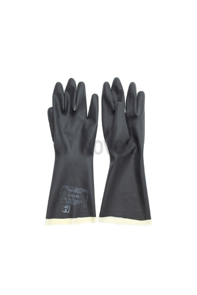 Перчатки рабочие "КЩС-2 Технические" из латекса цвет черный