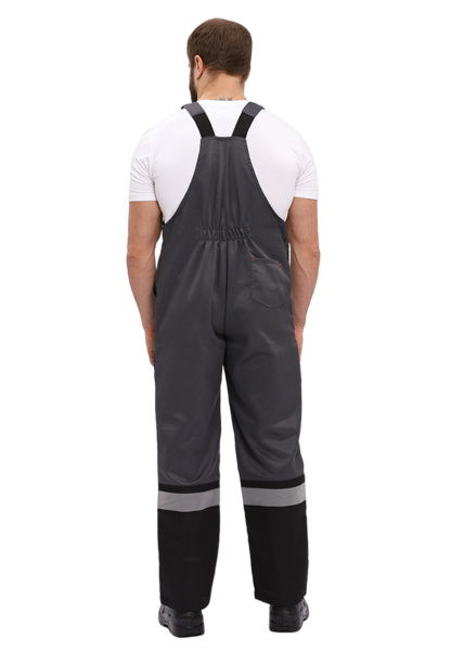 Костюм "РЕСПЕКТ" куртка, п/к, цвет: СЕРЫЙ/ЧЕРНЫЙ