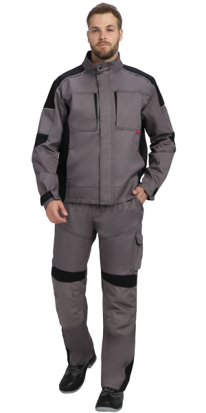 Куртка ЦИТРИН ср.серый с черным (ЧЗ)