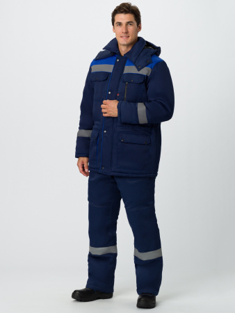 Костюм зимний "Нейч-2" СОП (тк.Смесовая,210) п/к, т.синий/васильковый