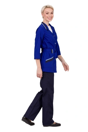 Костюм женский летний/демисезонный "Капель" цвет синий