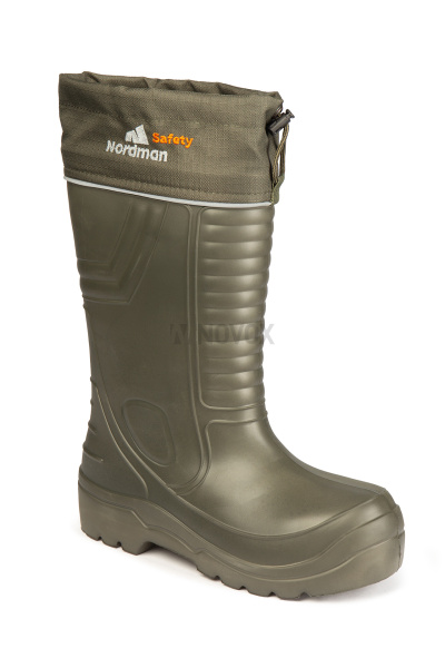 Сапоги Нордман 192 с КП и КС оливковые с манжетой (ЭВА Nordman Safety) утепленные