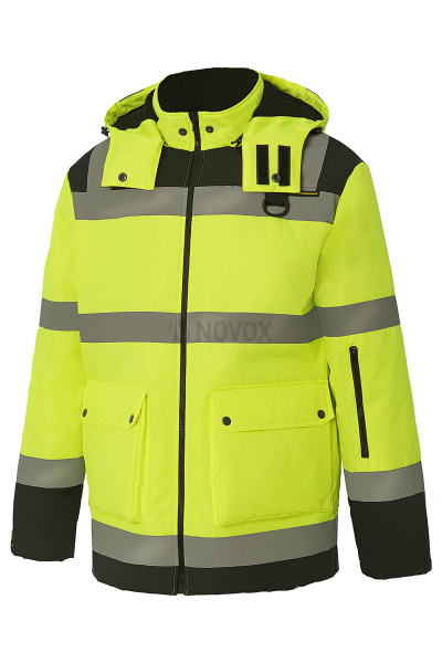 Куртка СПЕКТР утепленная лимон/черная