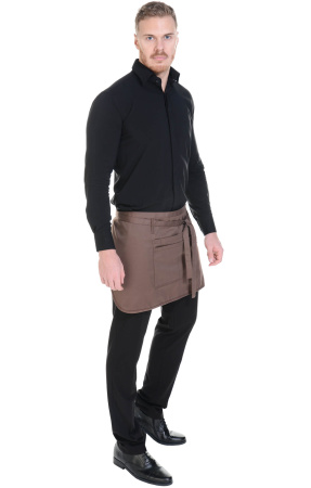 Фартук «BARISTA» укороченный, цвет chocolate (темно-коричневый)