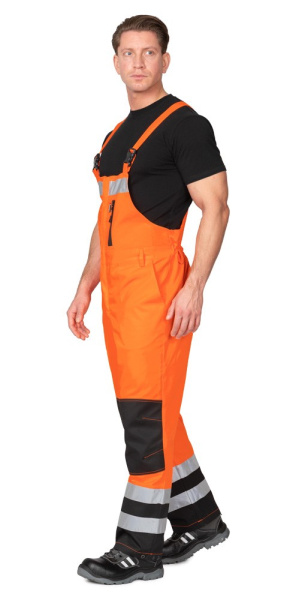 Полукомбинезон мужской "Спектр 2М-35" оранжевый/чёрный, СОП