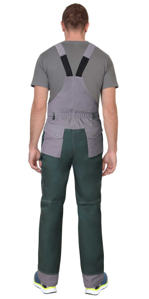 Полукомбинезон ВЕСТ-ВОРК зеленый со ср.серым