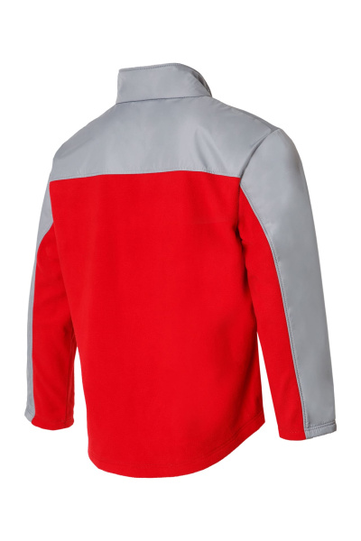 Толстовка СПЕЦ комбинированная красная/светло-серая