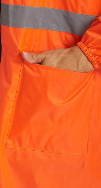 Плащ ВВЗ сигнальный нейлон с ПВХ оранжевый