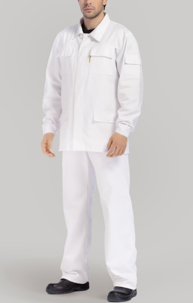 Костюм "Эксперт-2", куртка, п/к, белый