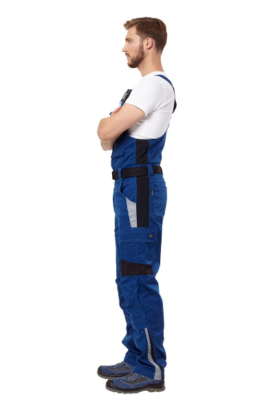 Полукомбинезон рабочий мужской летний "Azur" цвет синий/черный