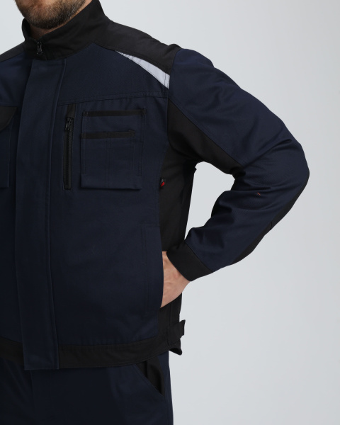 Куртка Милан NEW CH МВО (тк.Смесовая,270), т.синий/черный