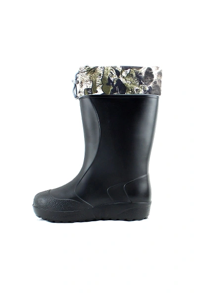 Сапоги ЭВА женские зимние утепленные с надставкой, съемный чулок до -60С цвет черный