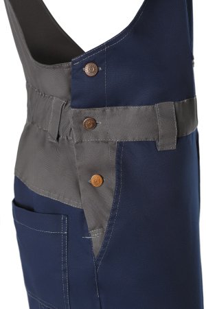 Полукомбинезон ТЕЙКЕР Проф темно-синий/темно-серый