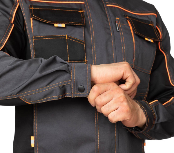 Костюм мужской "Бренд 1 2020" тёмно-серый/тёмно-серый/чёрный (куртка и брюки)