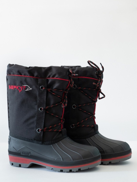 Бахилы мужские "Беркут-2" ТЭП (SARDONIX), на шнурках, с вкл. чулком, черные арт.171-03 (в уп. 4 пар)