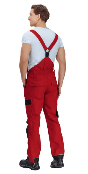 Полукомбинезон мужской "Сюрвейер" красный/чёрный