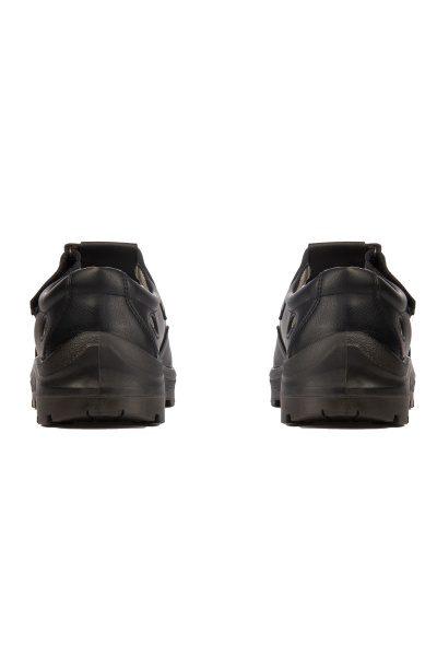 Полуботинки (сандалии) АЛМИ с перфорацией арт 80302 011600 МИНПРОМТОРГ, КП, ПУ, черные