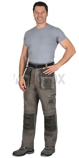 Брюки "ТОКИО" т. песочный с хаки 100%х/б пл. 260 г/кв.м