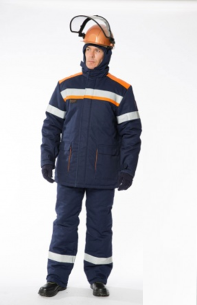 Костюм зимний для защиты от электрической дуги «Энергия» тип Г  91,4 кал ( 7 уровень защиты)