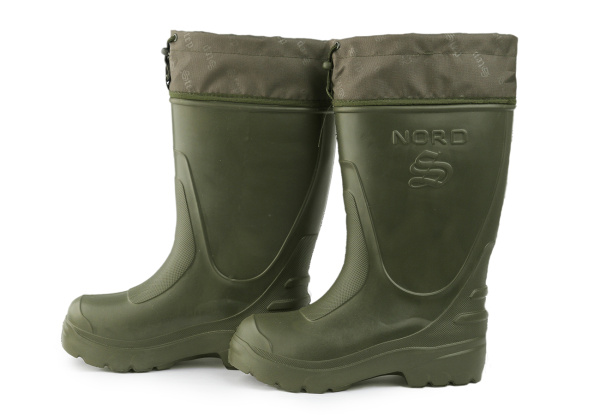 Сапоги ЭВА мужские зимние Nord (STEP) -45 (-55С) , с 4-слойным чулком и манжетой, оливковые