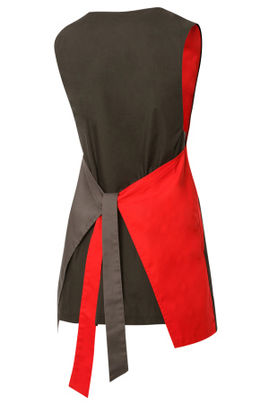 Фартук КЛИНПЛЕКС (CLINPLEX) ВИТА комбинированный черный/графит/красный