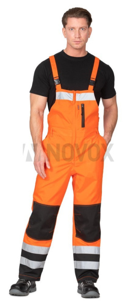Полукомбинезон мужской "Спектр 2М-35" оранжевый/чёрный, СОП
