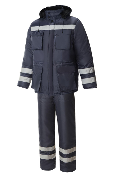 Костюм ЭКСПЕРТ-К НЬЮ утепленный ткань Оксфорд с СОП темно-синий