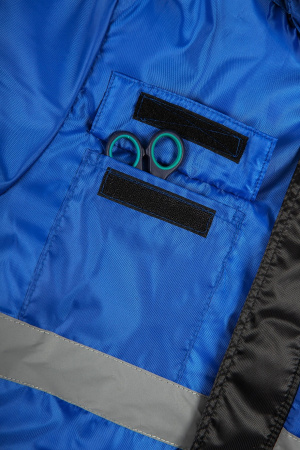 Костюм зимний "Мегрес-2" СОП (тк.OxLine,90) п/к, васильковый/черный