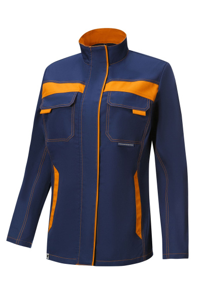 Костюм женский  STAR (Стар), куртка, брюки, темно-синий горчичный