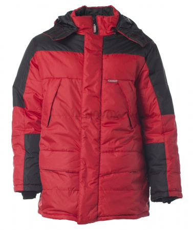 Куртка зимняя «СИТИ», красная с черным